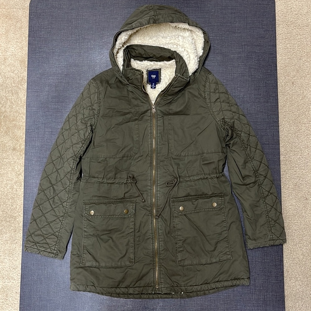 GAP Winter Coat Faux Fur Inside